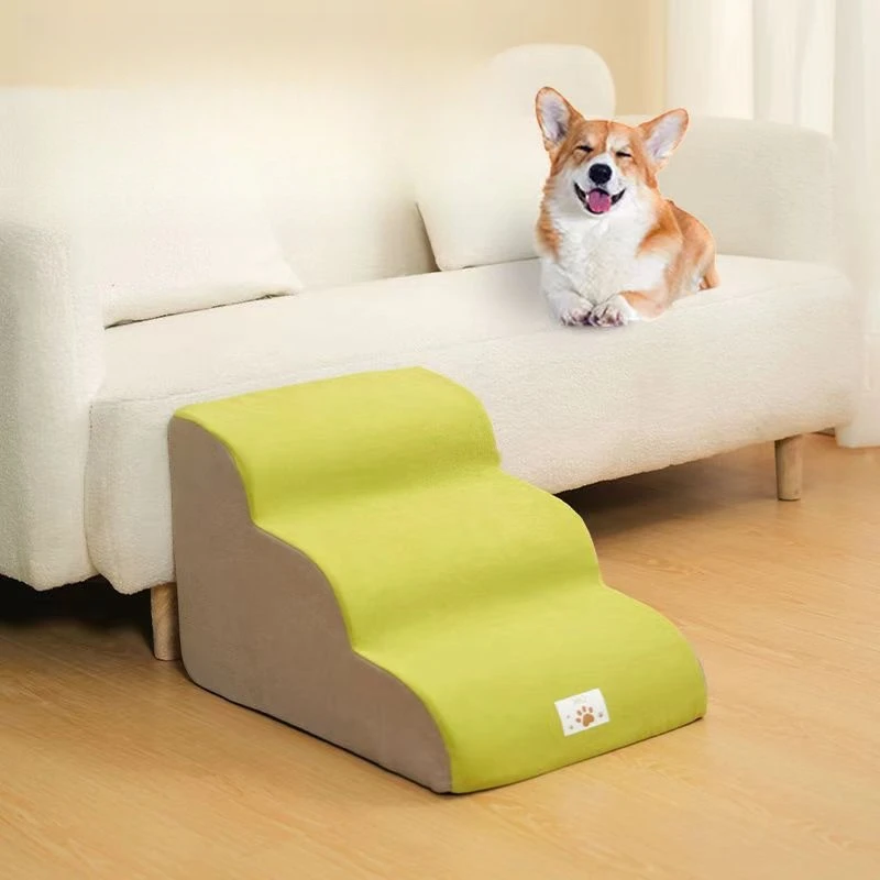 YUE Hot Sale Puppy stairs High Density Foam Dog Steps 3 Tiers Non Slip Pet Stairs For Older Injured Dogs With Joint Pain