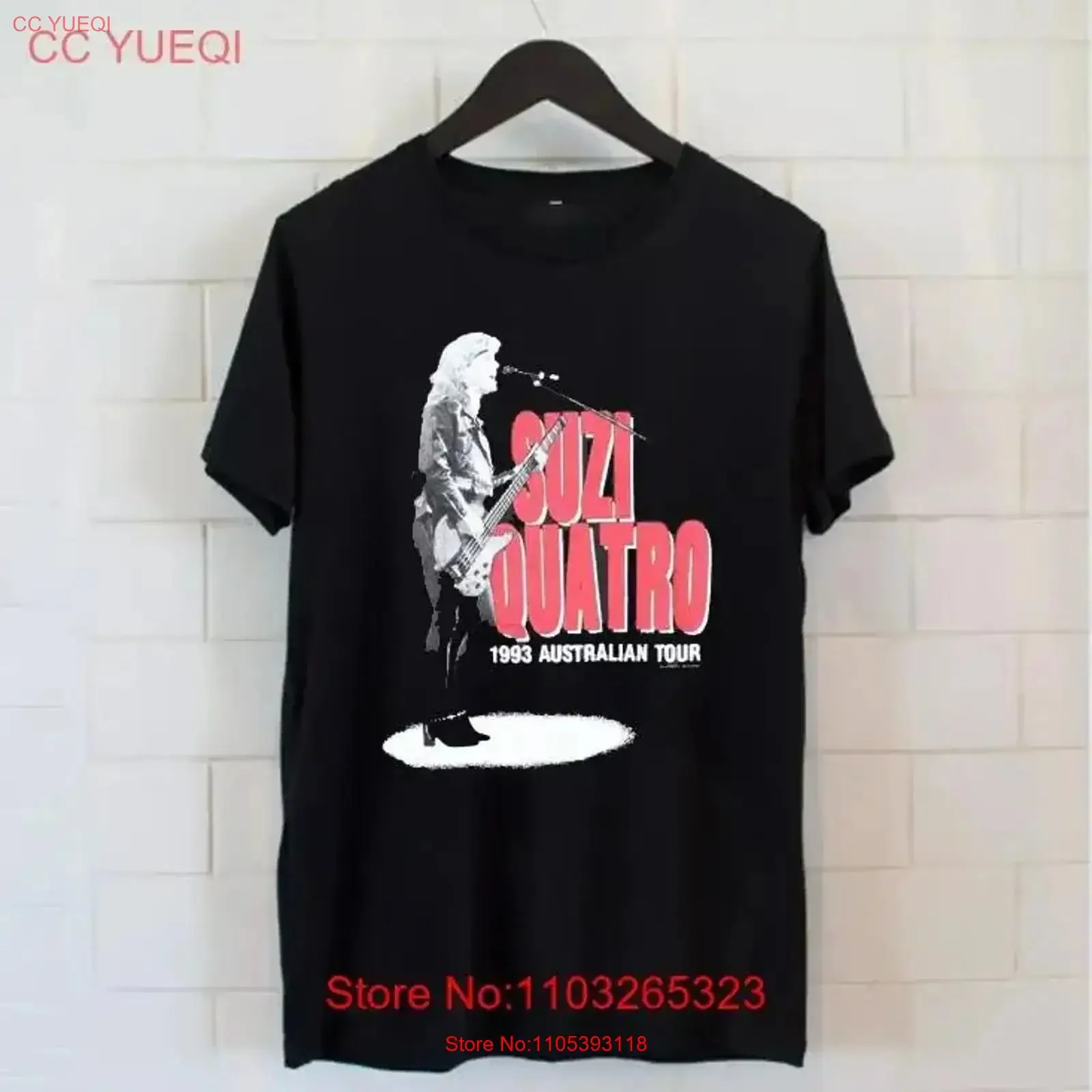 Suzi Quatro Australian Tour Black T Shirt Full Size S To 5XL UB284 vintage Washed Versatile Stylish fashion designer clothes