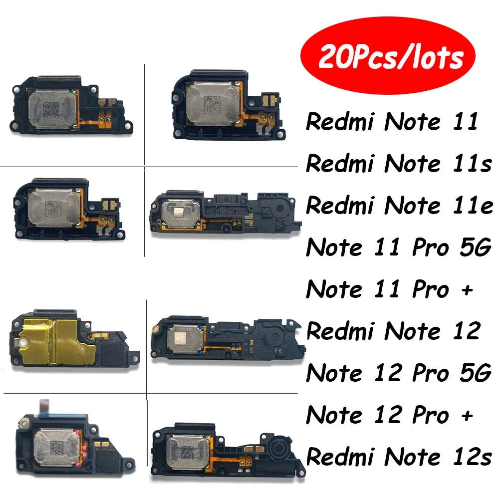 

20 шт., динамик для Xiaomi Redmi Note 12 4G 12S 12 11 Pro Plus