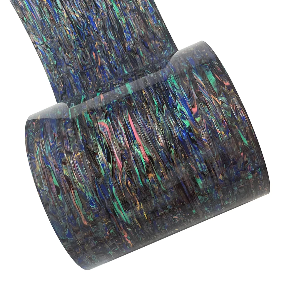 Envoltura de tambor DIY, hoja de celuloide de rayas coloridas de 0,50mm, hoja decorativa para instrumentos musicales
