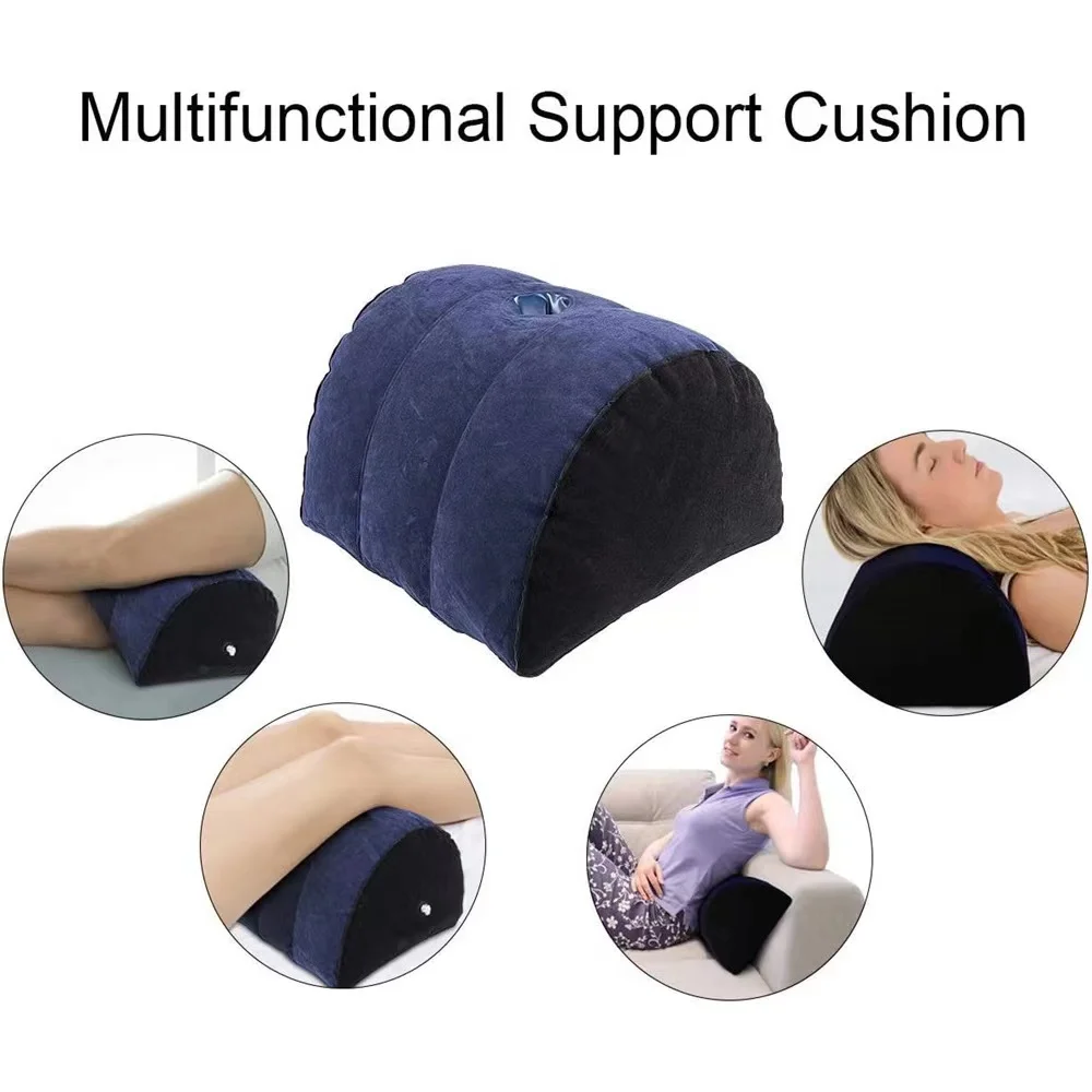 Inflatable Pillow Positions Aid Wedge Love Pillows Adult Body Pillow Support Pads Air Blow Cushion For Couples Night Bed Play