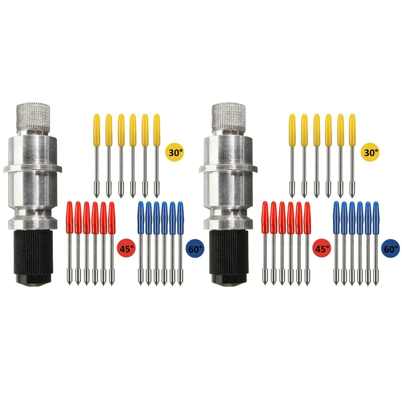 

2X основание держателя лезвия с 36 режущими лезвиями (30/45/60 градусов) Для силуэтов камеи 1 2 3/Портрет/сувенир/графтек