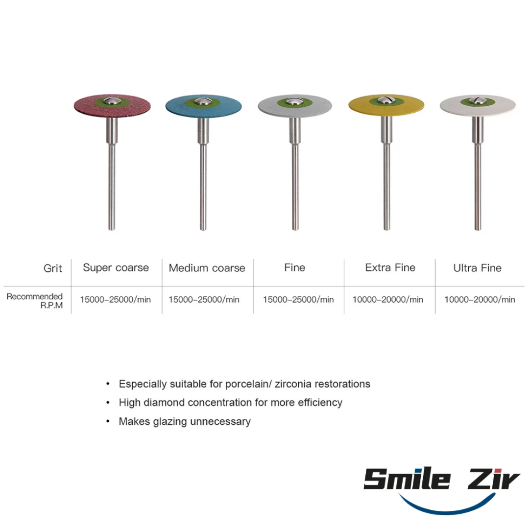 Dental Lab Rubber hand Tools Polishing Burs Zrconia Diamond Grinding Polish Tool Use for Dental Lab Zirconia Glass Ceramic Crown