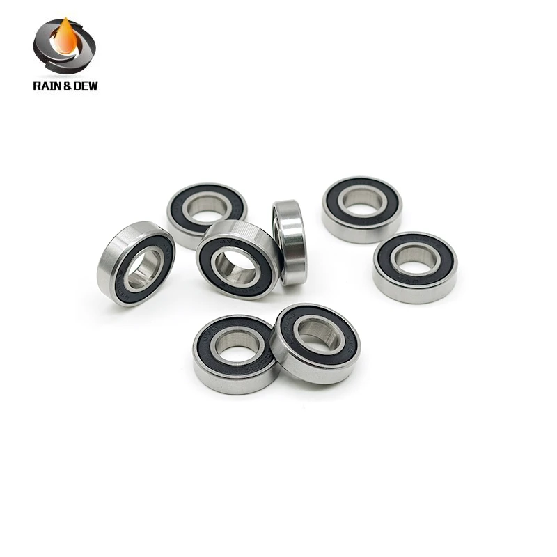 6 STKS 6900RS Lager ABEC-7 10x22x6mm Metrische Dunne Gedeelte 6900 2RS Zwarte Kogellagers 6900RS