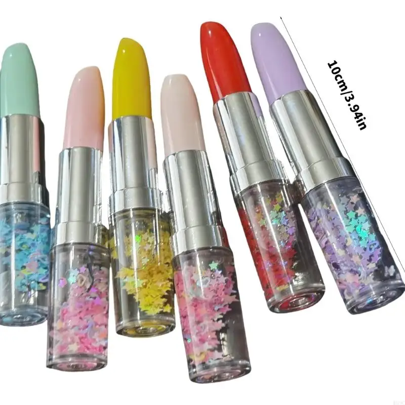 W89C 6 PCs 0,5 mm Gel stiften Lipstick Form Schreiben von Stift Neuheit Gel -Tintenstift