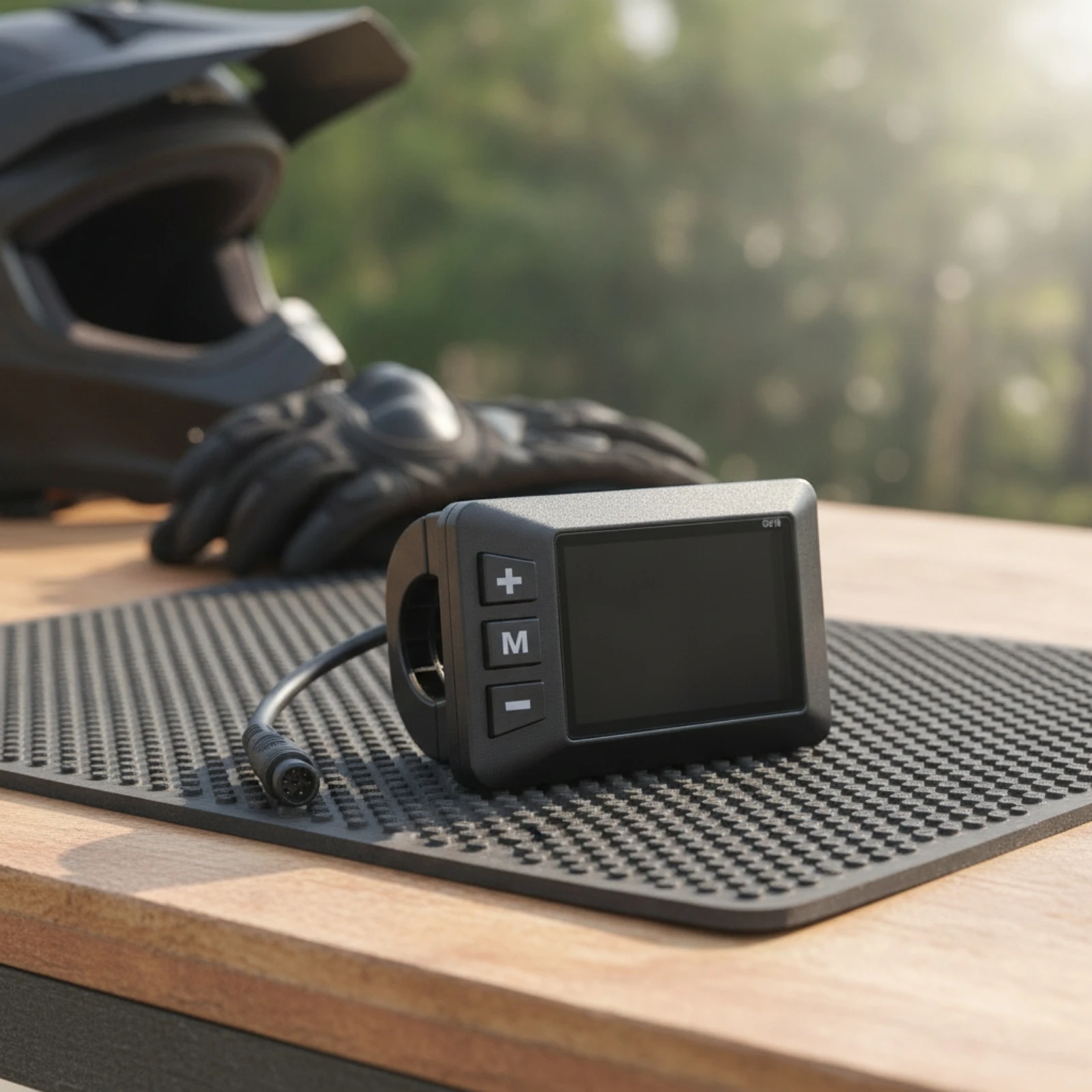 Compact Black LCD Motorcycle Instrument Display Low-profile Screen for Electric Dirt Bikes Handlebar Cockpit Riders