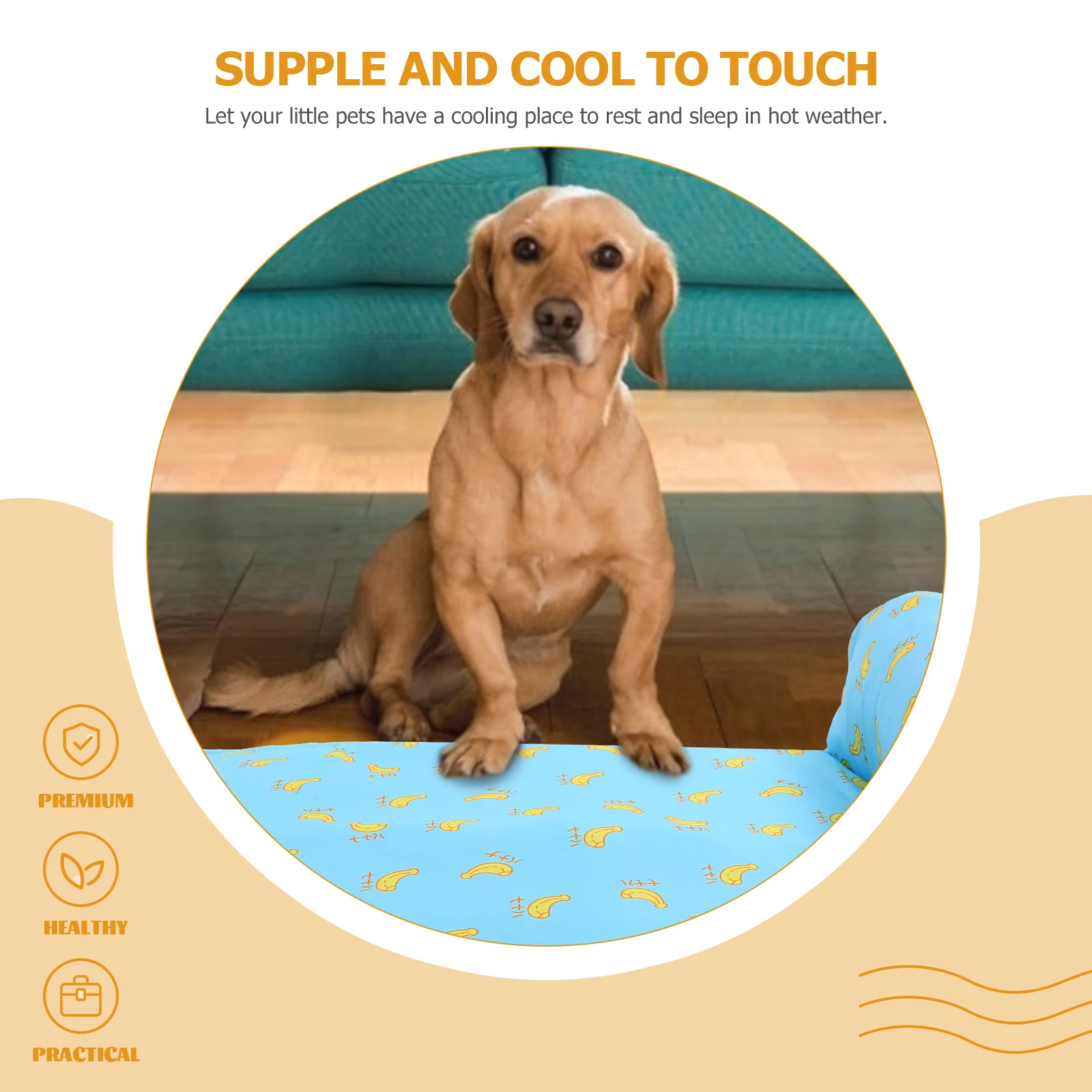 

Ice Silk Pet Pad Dog Cooling Mat Summer Kitten Sleeping Blanket Cat Bed Cushion Premium Materials No Odor Safe Durable