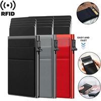 Rfid Credit Card Holder Men Thin Slim Mini Minimalist Wallets Luxury Metal Bank ID Cardholer Case Wallet for Men Carteras Choice