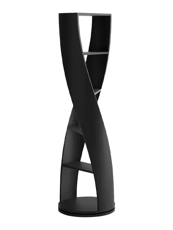 

Special-shaped floor-to-ceiling storage rack Solid wood bookcase Home art decoration