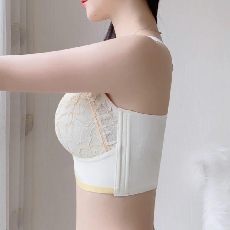 Large chest and small chest underwear, summer full cup cup collection, auxiliary breast anti sagging, large-sized bra