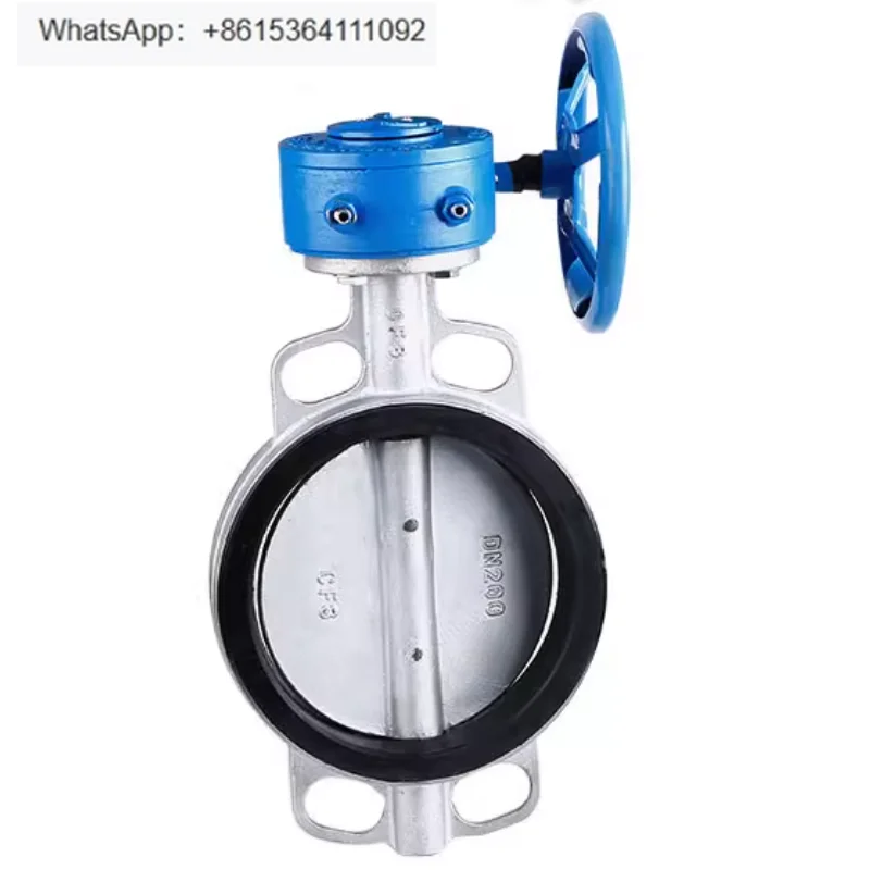 

D371X-10/16Q Turbo Manual Clip-on Flange Butterfly Valve 304 Stainless Steel Ductile Ink Valve Plate DN 50 65