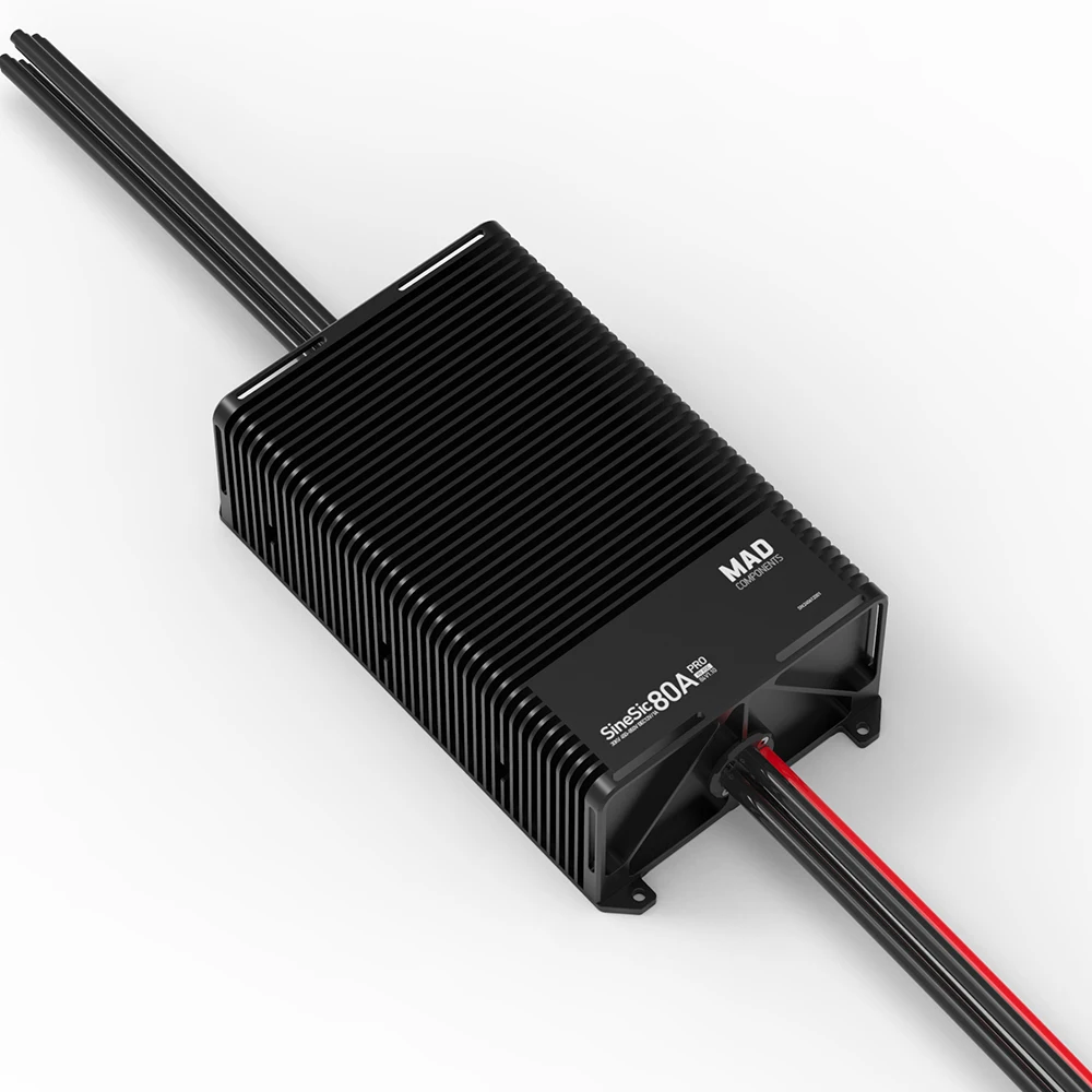 MAD SineSic Pro 80A 800V FOC ESC Бесколлекторный регулятор скорости для тяжелых мультироторных БПЛА с вертикальным взлетом и посадкой (eVTOL).