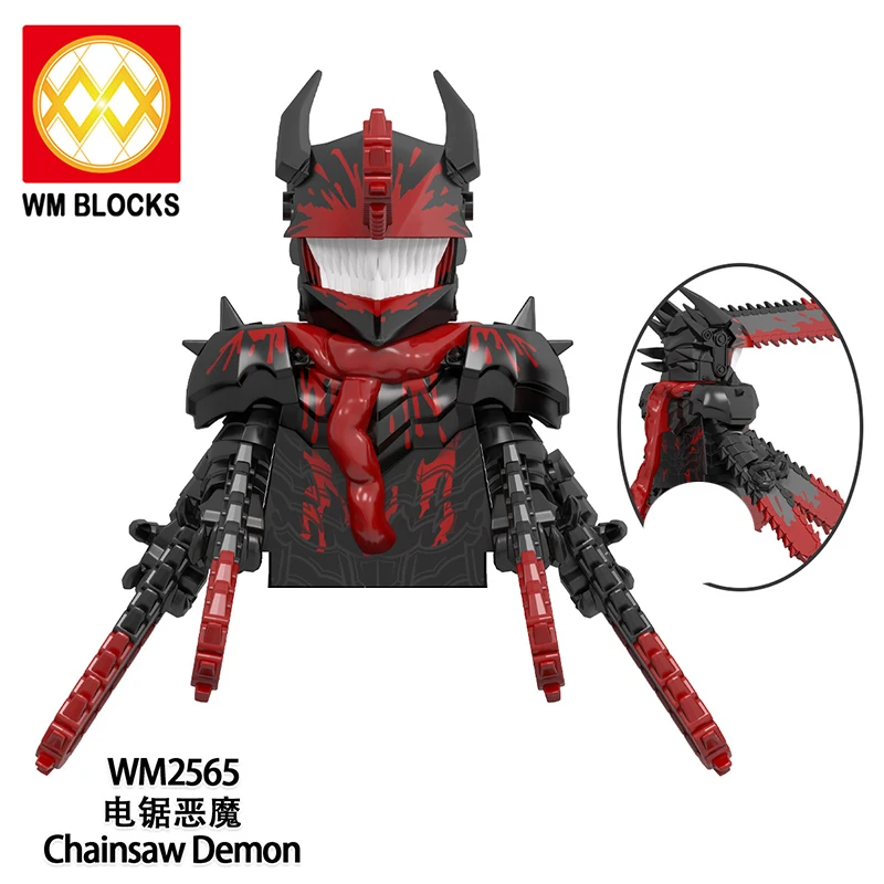 Anime Chainsaw Man Mini Bricks Action Figures Building Blocks For Toys Gifts Children view 2