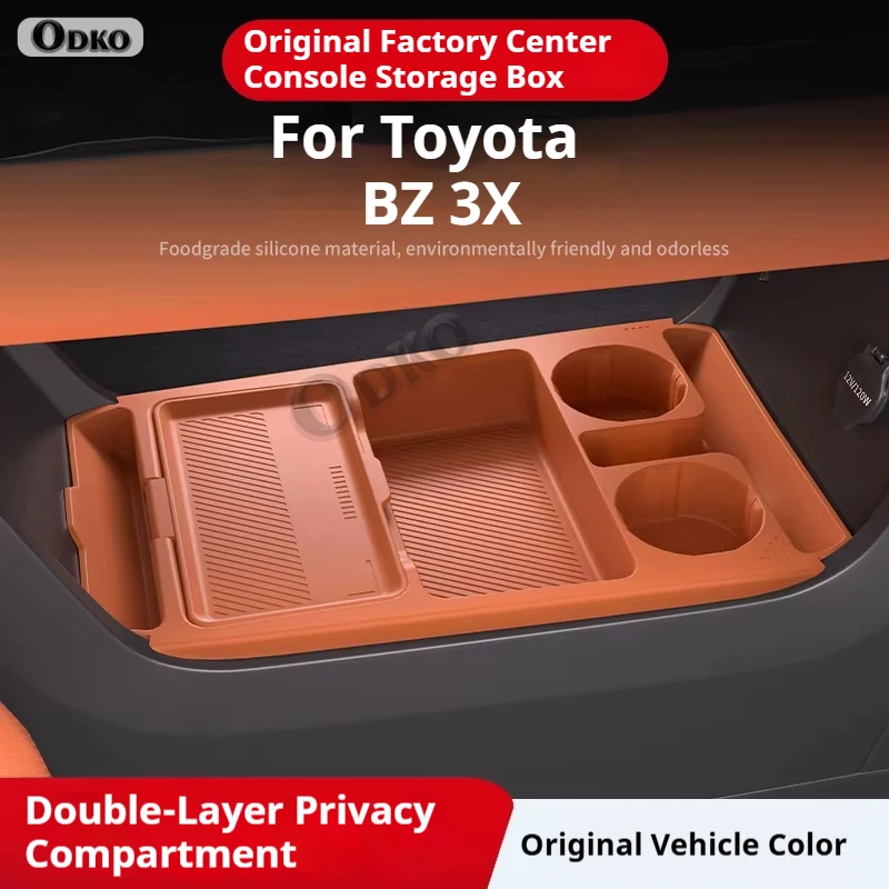 

Для Toyota BZ 3X силиконовый ящик для хранения, центральная консоль, модификация под слоем, специальный органайзер для салона автомобиля, аксессуары
