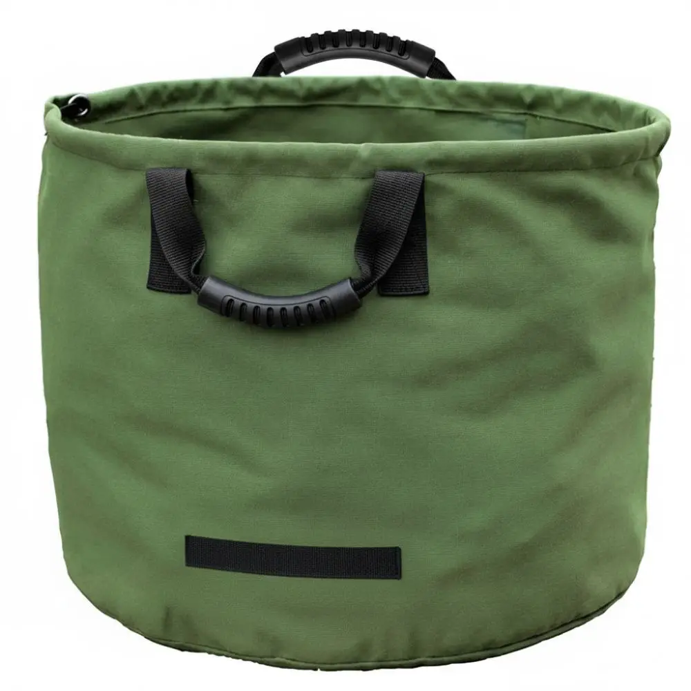 Durable Portable Garden Bag Reusable Waterproof Lawn Bag Canvas Heavy Duty Lawn Cleanup Container Lawn and Yard Cleanup