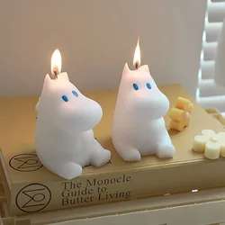 Candela di ippopotamo animale carino decorazione della casa regalo di compleanno di festa