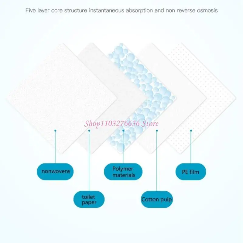 100pcs/pack Disposable Nursing Pads for Mother High Absorbency Soft & Breathable Breastfeeding Milk Protections Pad