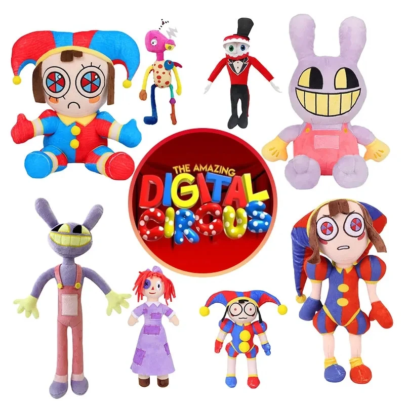 The Amazing Digital Circus Plush Cartoon Plushie Toys Theater Rabbit Doll Stuffed Toys Children Christmas Kids Gifts