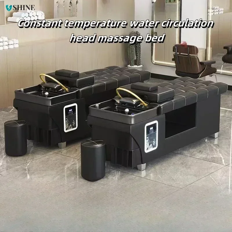 New Barber & Beauty Salon Head Care Bed - Shampoo, Massage, Fumigation, with Constant Temp Water Heater, for Ultimate Relaxation