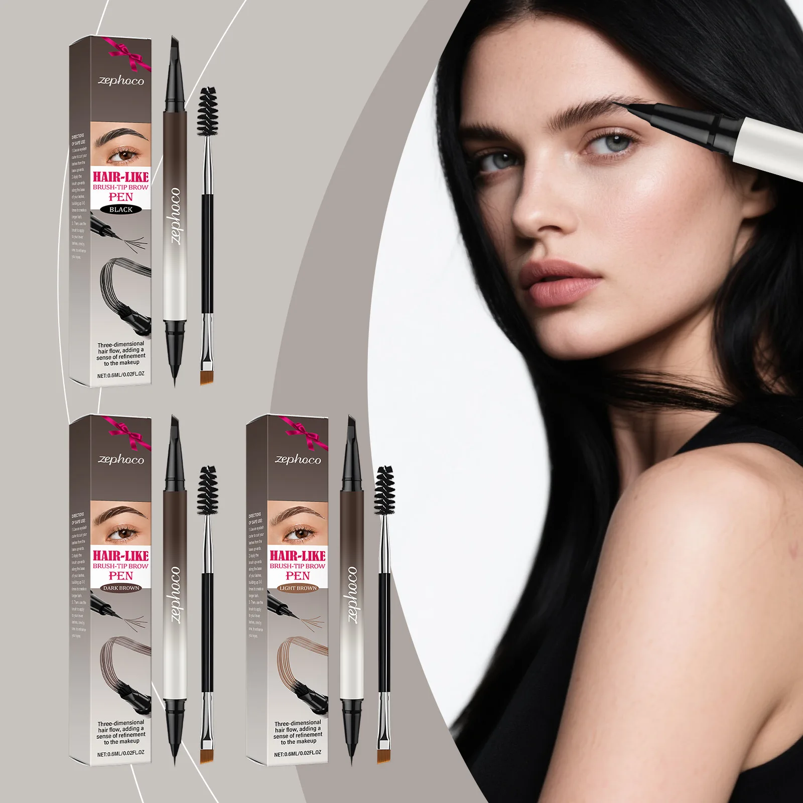 Natural Wild Eyebrow Pencil • Smooth Core • High Color • Dual-ended • Easy to Use • Perfectly Fills Brow Hairs