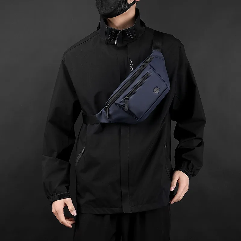 Nieuwe herenborsttas - dagelijkse sport-outdoor crossbodytas - veelzijdige kleine handtas met één schouder - casual heuptas