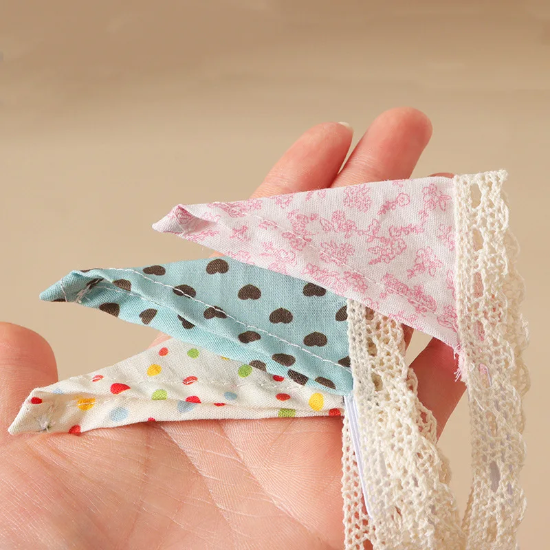 1:12 Scale Miniature Doll Triangle Bandana Set, Floral & Polka Dot Print Headscarf for 1/12 Dolls & BJD, Tiny Dollhouse Decor