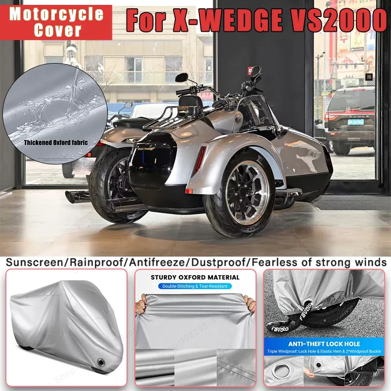 

For X-WEDGE VS2000 No Ear Motorcycle Cover - Outdoor Full Body Protection, Waterproof Dustproof Heat-Resistant Moto Accessories