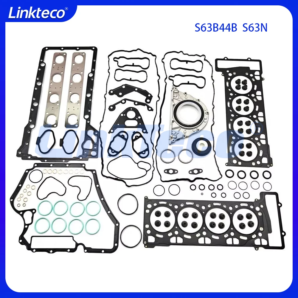 Engine Cylinder Head Full Gasket Set Fit 4.4 T L S63B44A S63B44B For 07-19 BMW M5 M6 X5 X6 M E70 E71 F06 F10 F12 4.4L 4.4T S63N