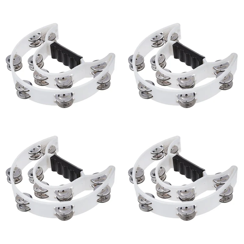 ABJM-4X صف مزدوج الأناشيد نصف القمر الموسيقية الدف قرع طبل الأبيض حزب KTV