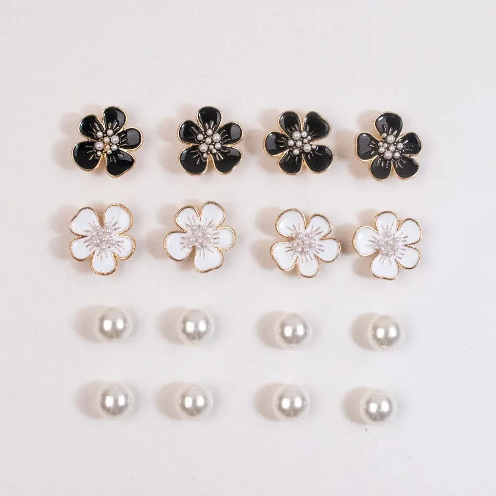 Shoe Charm DIY Pins 3D Alloy Five-petaled Flower Decoration Buckle for Hole Shoe Charms Set Accessories Kids Girls Gift