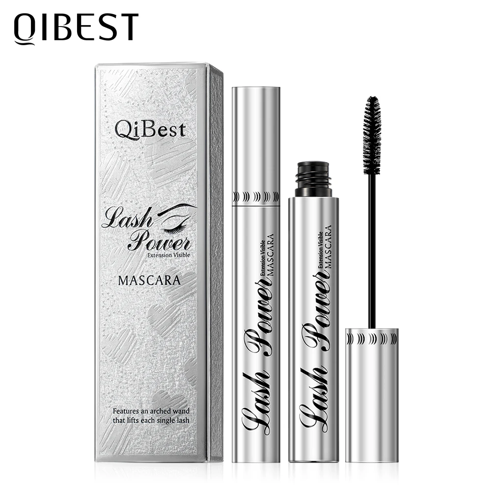 4D Mascara Lengthening Black Lash Eyelash Extension Eye Lashes Brush Beauty Makeup Long-wearing Waterproof Silver Color Mascara