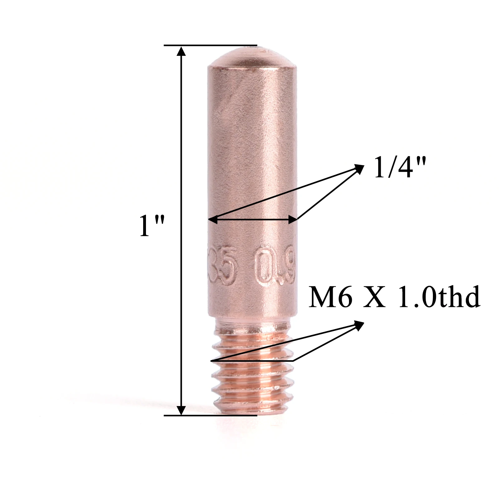 36/60PCS Welding Torch Consumables KP21-50 KP11 KP35-50 MIG Torch Gas Nozzle Fit Lincoln Magnum 100L Tweco Mini/#1