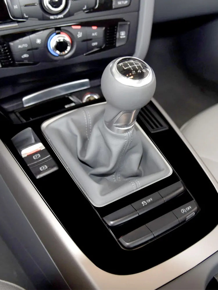 

Car Central Gear Shift Panel Trim Frame Cover Soft PVC Plastic For Audi A4 B8 2009-2016 A5 2009-2016 Q5 2009-2017 Piano Black