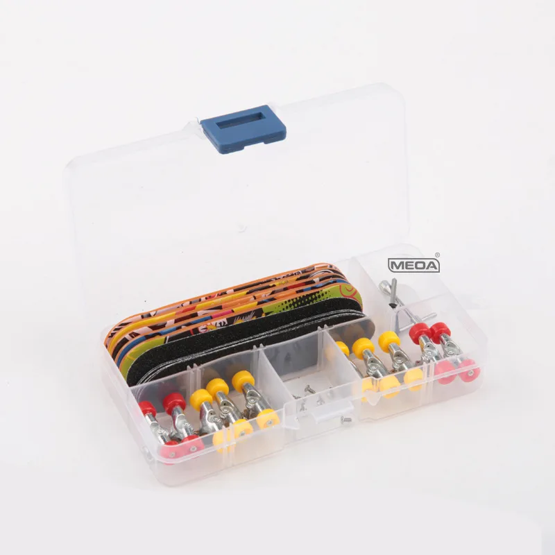 NEW 1 Set Plastic Mini Finger Skating Board Table Game Toy Kids Skateboard Children Finger Fingerboard Scooter Skate