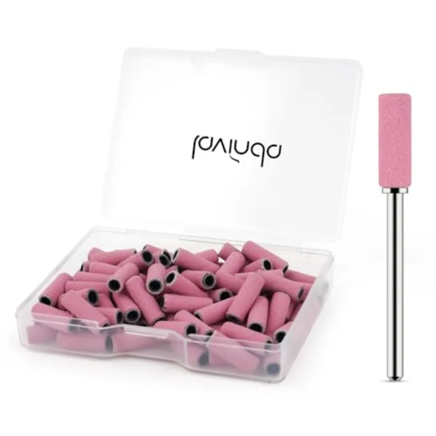 

Small Sanding Bands Nail Drill Bit, Pcs Extra Fine Sanding Bands for Nail Drill with Bit for Acrylic Nails Gel Removing Shaping