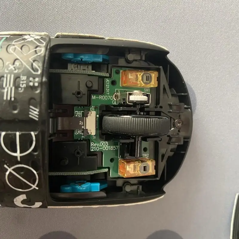 1 Zestaw części naprawczych do bezprzewodowej myszy do gier logitech G Pro Górna płyta główna myszy Mikroprzełącznik Przycisk Zespół klawiatury — zdjęcie produktu 5