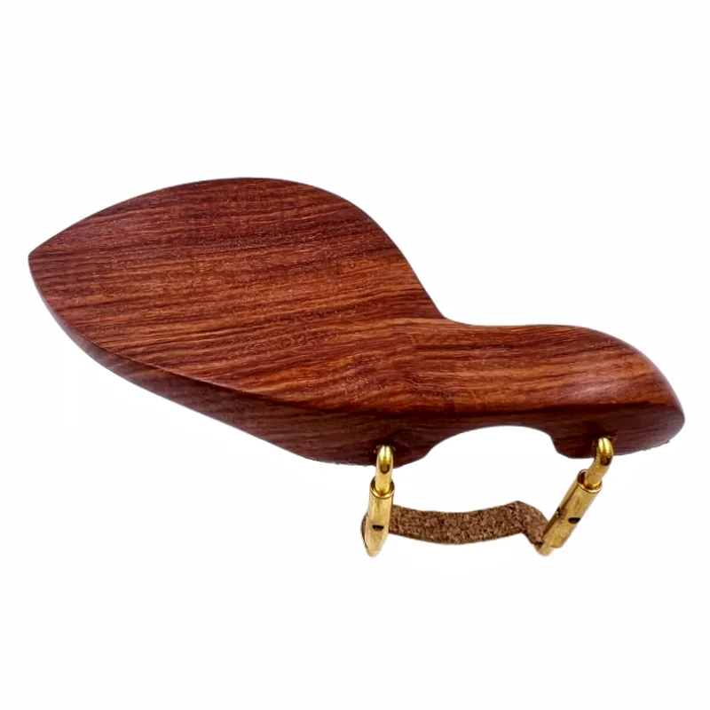 4/4 3/4 1/2 1/4 Violin Chinrest installed clamp Fiddle Chin Rest with Silver/gold bracket screw Rosewood/Ebony wood parts