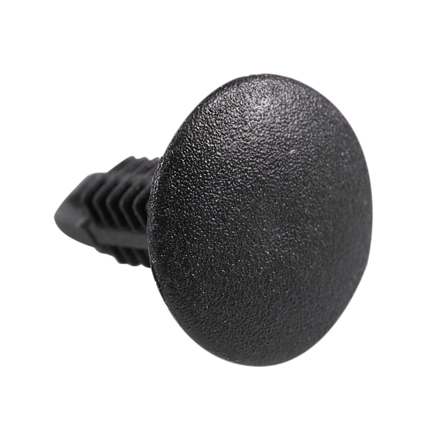 New 5mm x 5mm Hole Dia Black Plastic Rivets Fastener Push Clips 48 Pcs