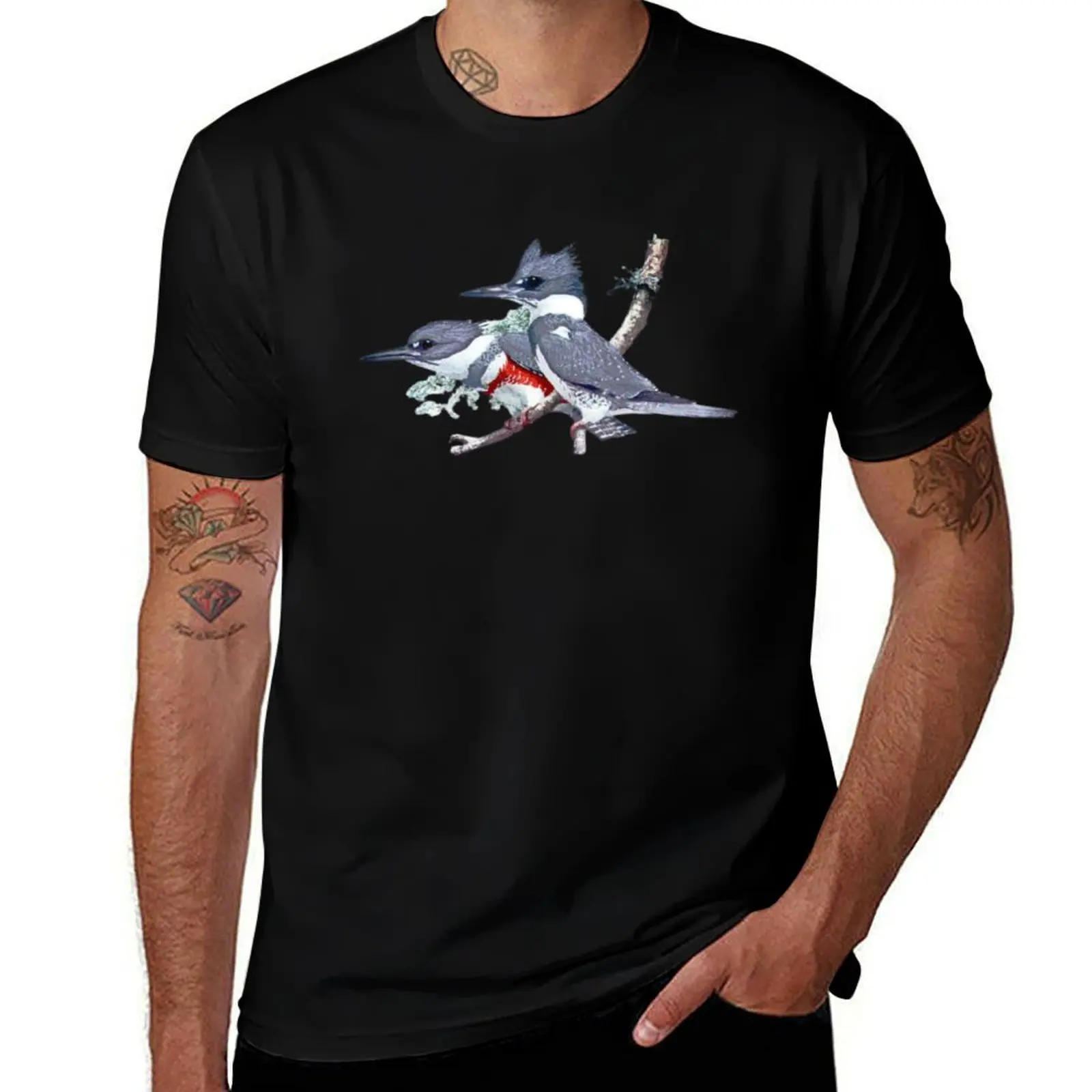 

Belted Kingfisher Birds T-Shirt funny costumes funny gifts Blouse fruit of the loom mens t shirts