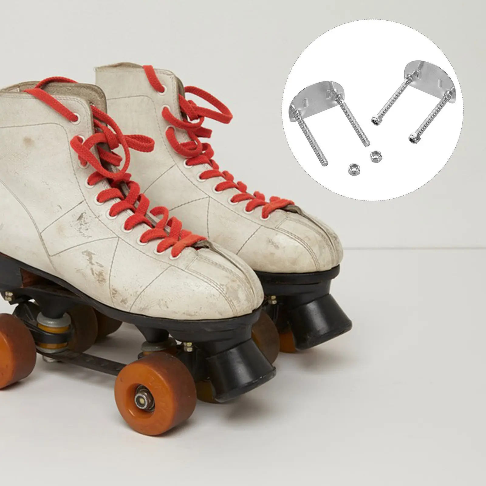4Pcs Roller Skates Double Row Base Bracket Plates Hardware Four Wheels for Repair Installation Skate Accessories
