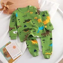 Children's Pajama Set Spring and Autumn Cotton Baby Underwear Home Clothes Children's Sleepwear Tops Pants Outfit