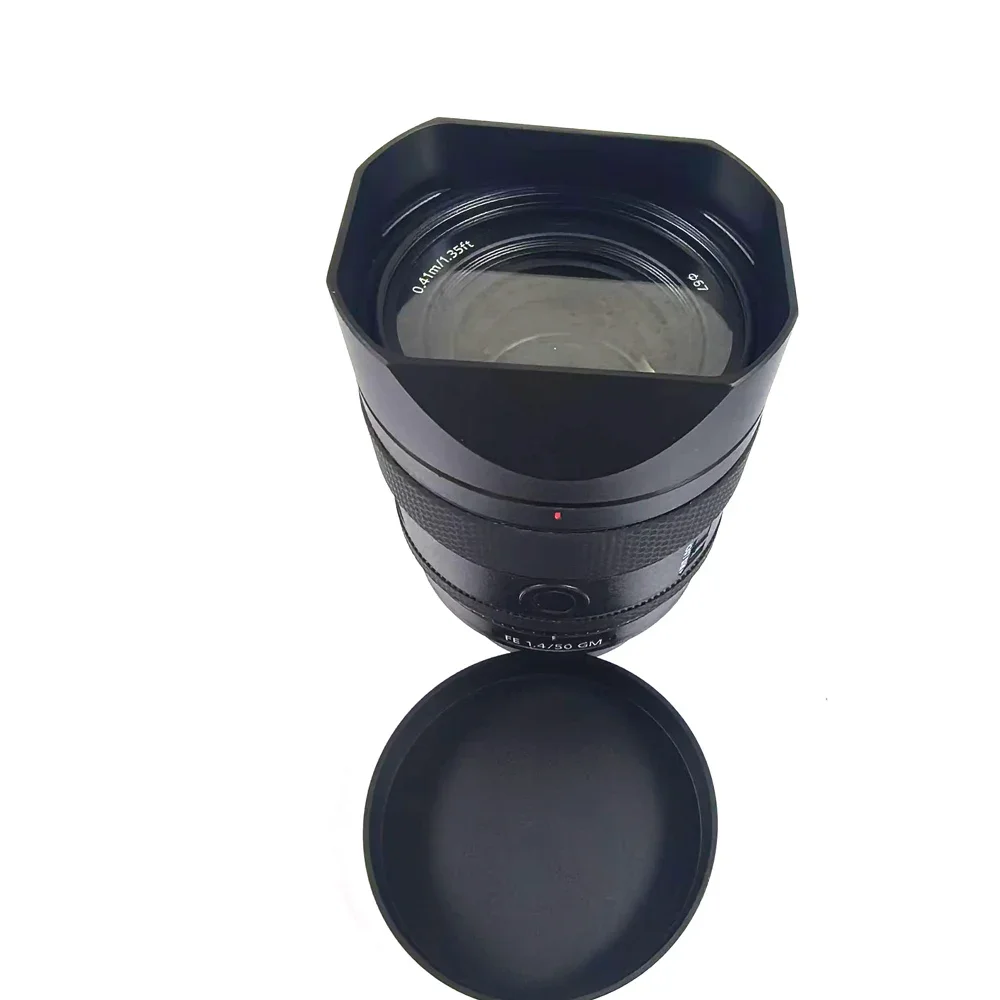 Metal Bayonet Square Lens Hood for Sony FE 50mm F1.4 GM Sony 50/F1.4  FE 1.4/50 GM Comes with Cap