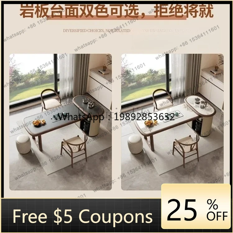 

FF Chinese style tea table solid wood tea table and chair combination living room home office tea table
