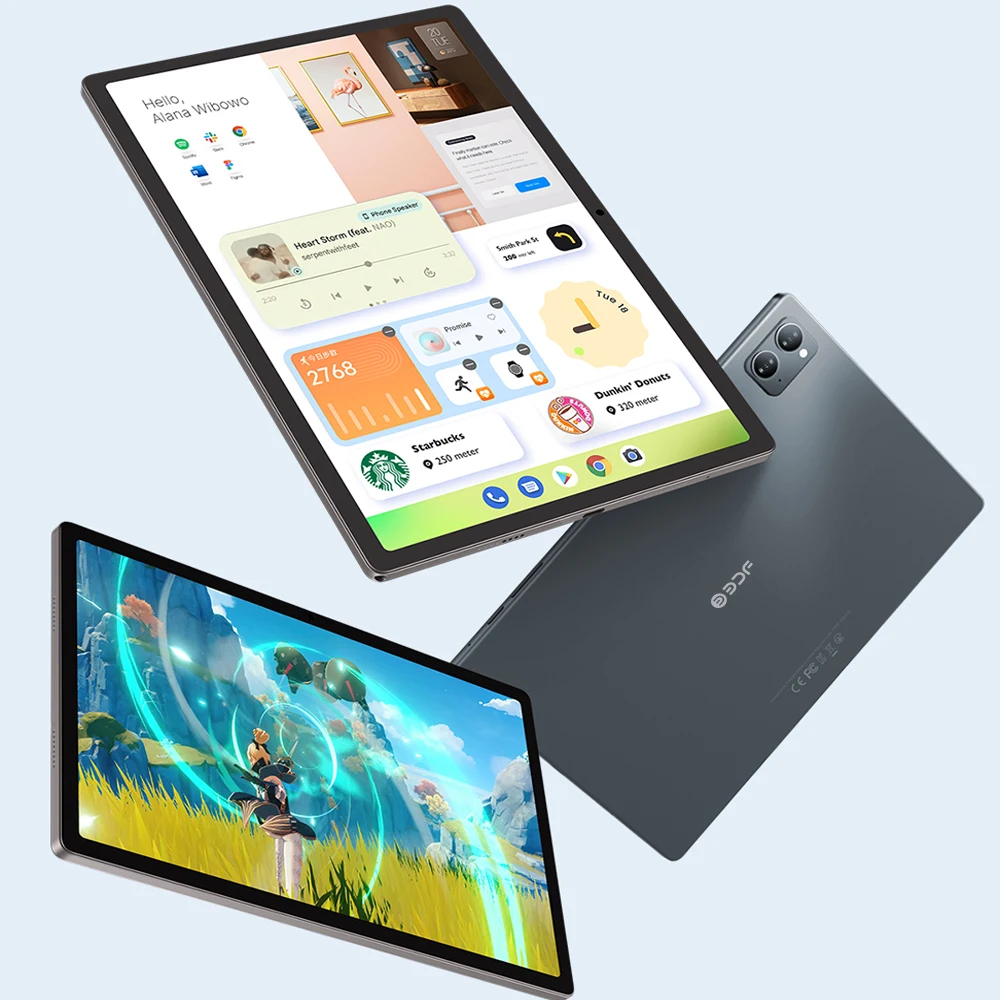 Original BDF Tablet Pc 10.1 Inch 8GB RAM 256GB ROM Android 13 Octa Core 3G 4GLTE 5G Internet WiFi Internet Global Version