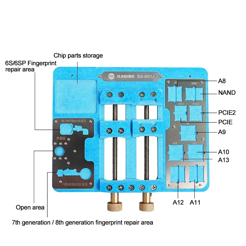 SS-601J Motherboard Universal Fixture Platform for  6 6S 7 8 X XS Xs Max Fingerprint Repair PCB Holder
