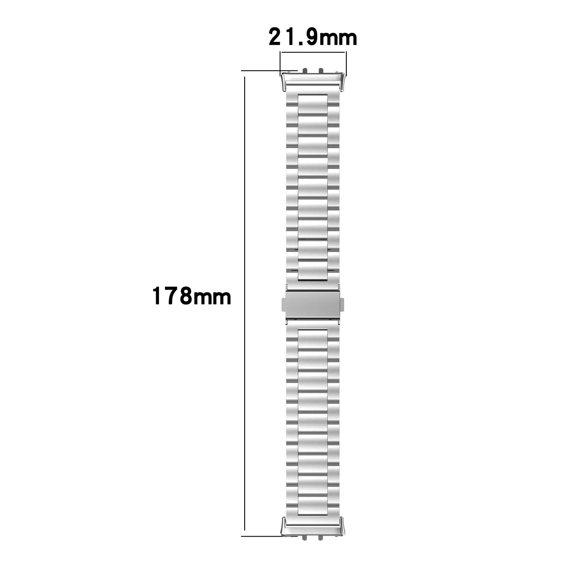 Stainless Steel Watchband for Samsung Galaxy Fit 3 Metal Strap for Galaxy Fit3 Wristband for samsung galaxy fit3 Bracelet Correa