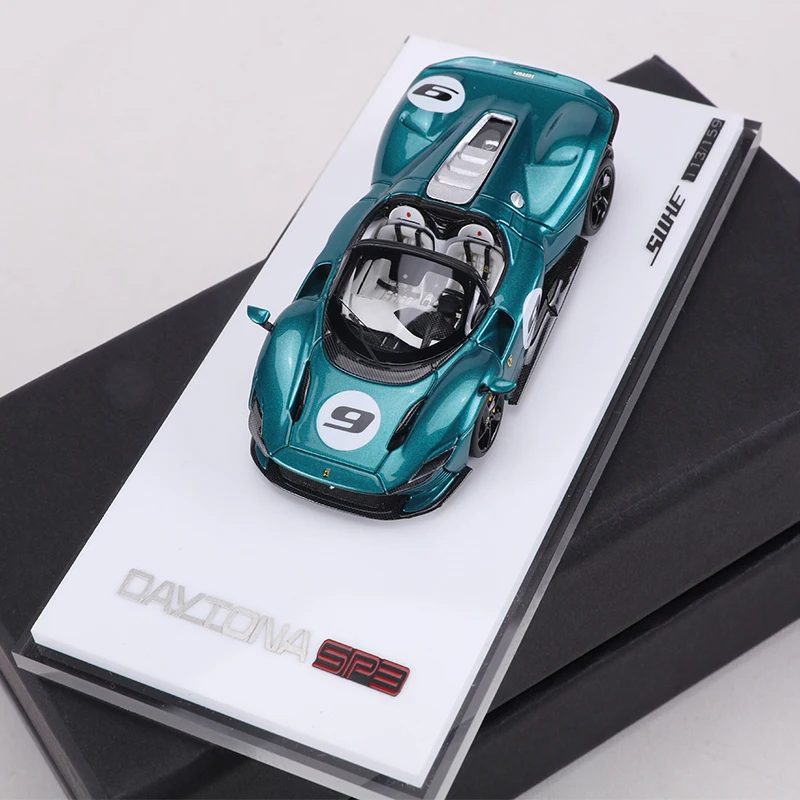 SHUEモデル フェラーリデイトナSP3 1/64ミニカー　グリーン SUHE 1:64 SP3 Daytona Resin Model Car Limited Editiom - AliExpress 26