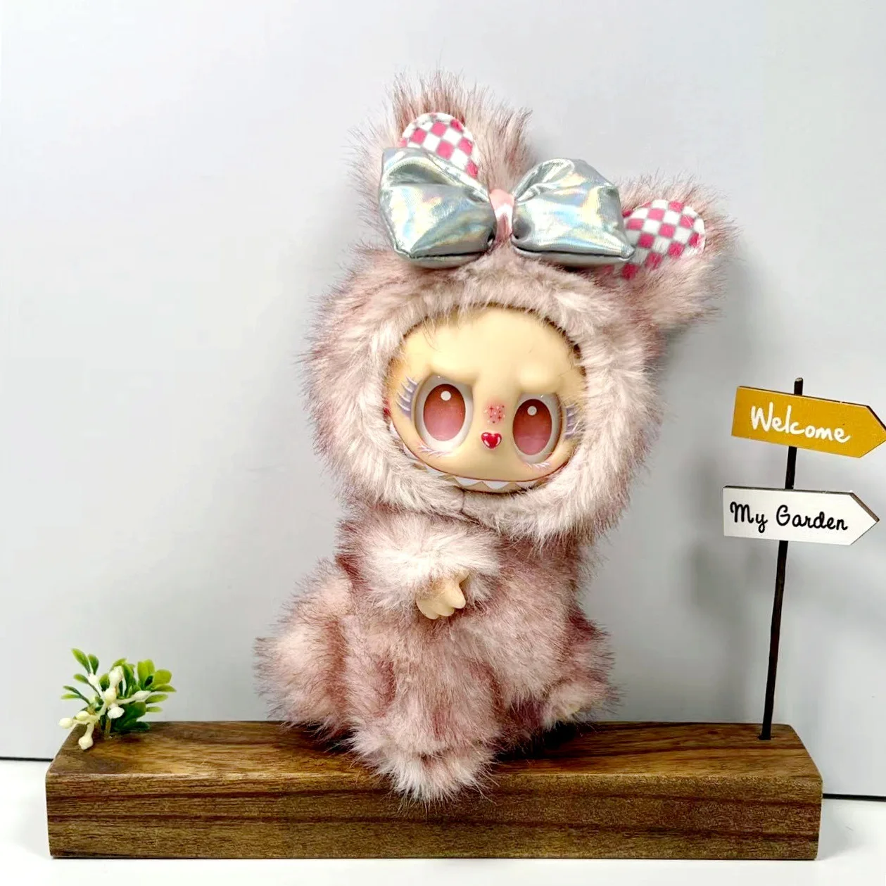 Adatto per vestiti per bambole Labubu da 17 cm, vestiti per bambole Labubu di prima seconda e terza generazione, accessori per abbigliamento in peluche di volpe