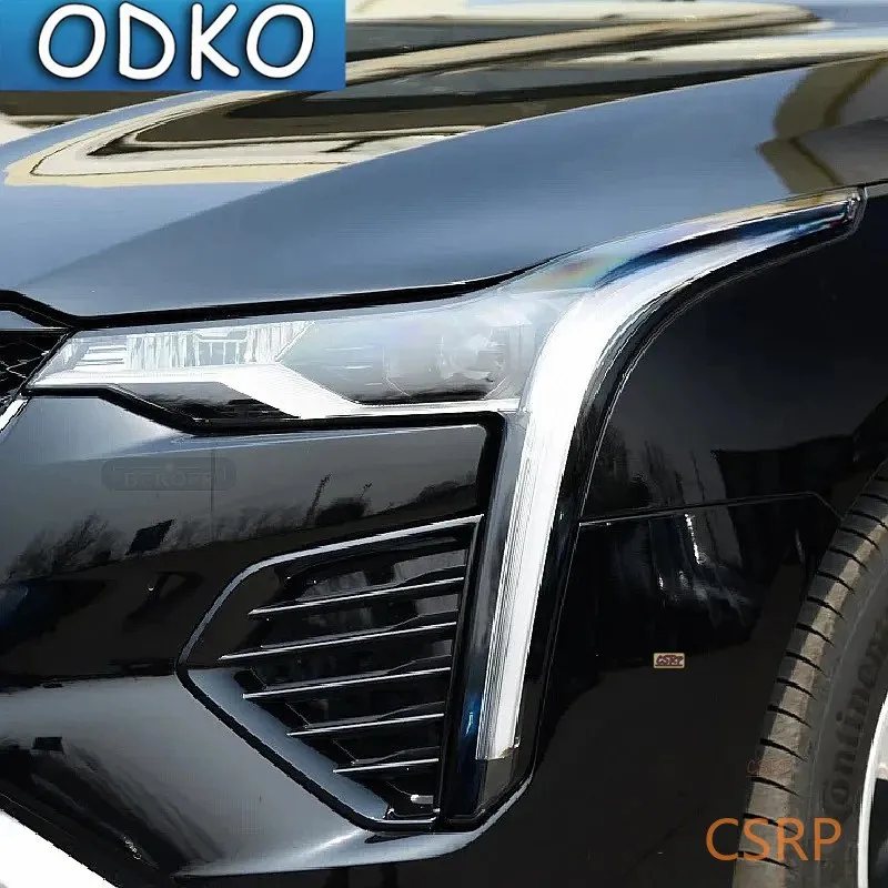 Car Headlight Protection Tint Film Smoke Black Transparent TPU Protective Sticker For Cadillac Escalade 2015-2020 Accessories