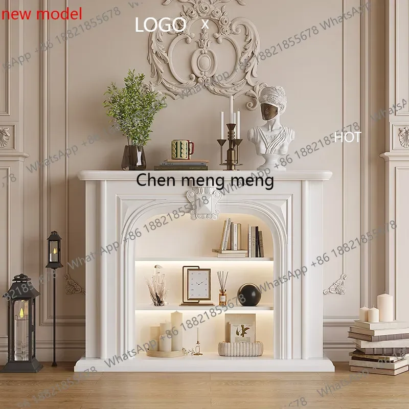 A178French style, solid wood heating, fireplace European home bed and breakfast living room, fireplace decorative cabinetDD
